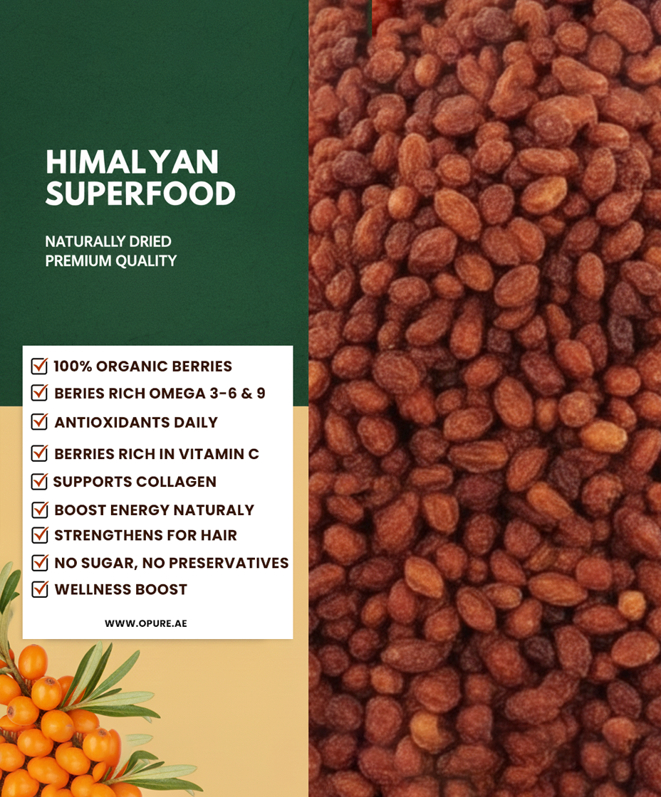 Opure Himalayan Sea Buckthorn Dried Berries
