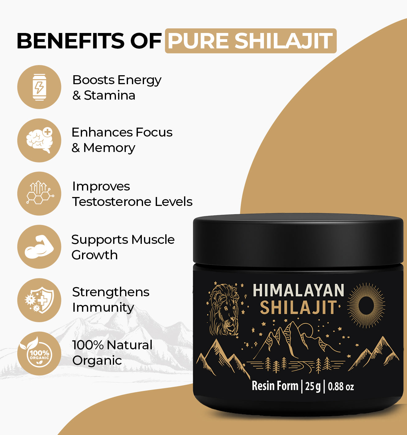Benefits of pure Himalayan Shilajit