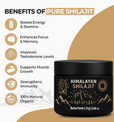 Benefits of pure Himalayan Shilajit