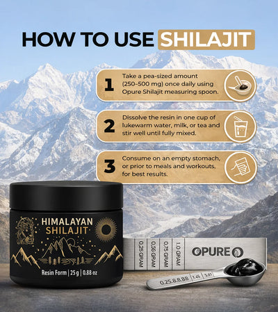 100% Pure Himalayan Shilajit Resin