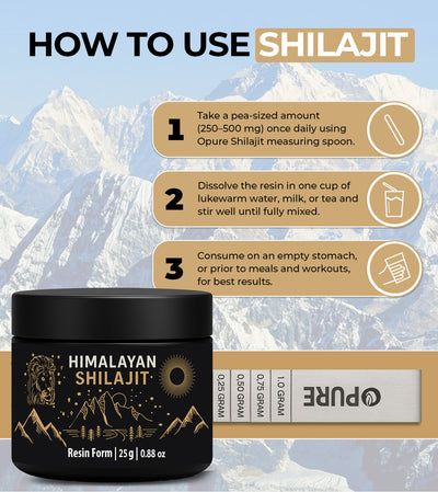 Pure Himalayan Shilajit - Free Shilajit Spoon!