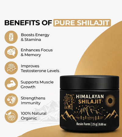 100% Pure Himalayan Shilajit Resin