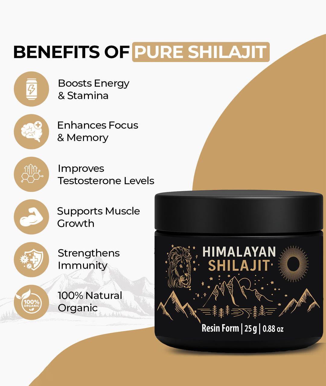 Buy Pure Shilajit In Australia, Trace Minerals & Fulvic Acid - Lab Tested, 45 Days Sun-Dried