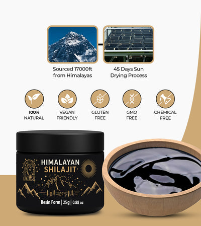 Buy Pure Shilajit In Australia, Trace Minerals & Fulvic Acid - Lab Tested, 45 Days Sun-Dried