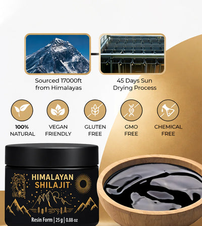 100% Pure Himalayan Shilajit Resin