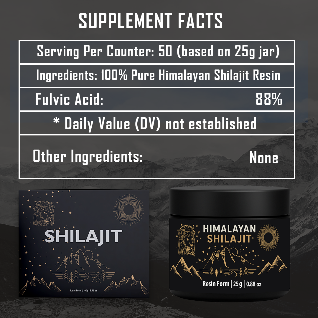 Pure Himalayan Shilajit - Free Shilajit Spoon!